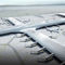 De Structuren van de douanestof en de Terminals en de Vliegtuigenhangaargebouwen van de Staal Lichte Luchthaven leverancier